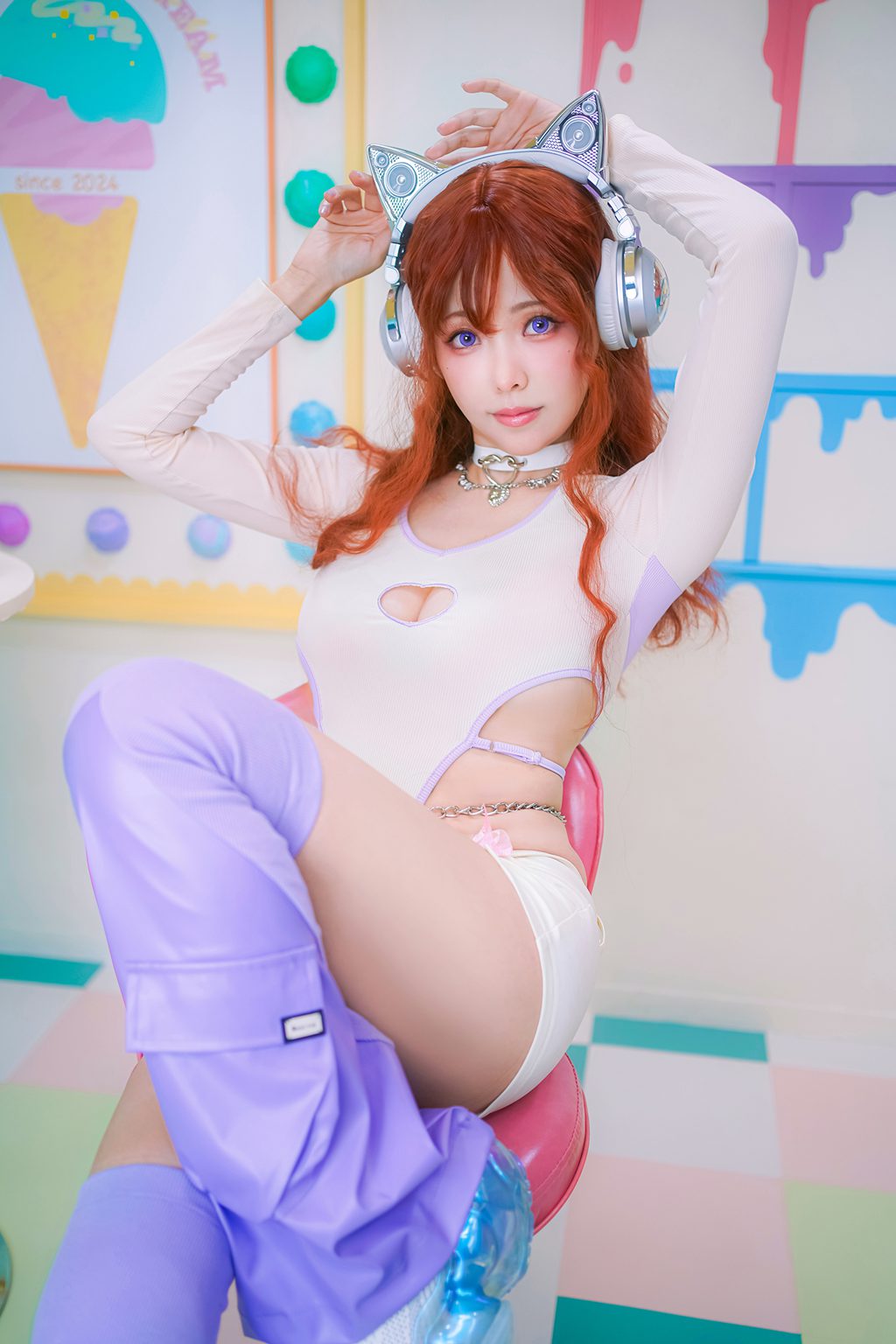 台湾Coser@ ElyEE子 2025年09月订阅 Maoin Y2K貓音 [30P3V100M] 网红写真-第1张