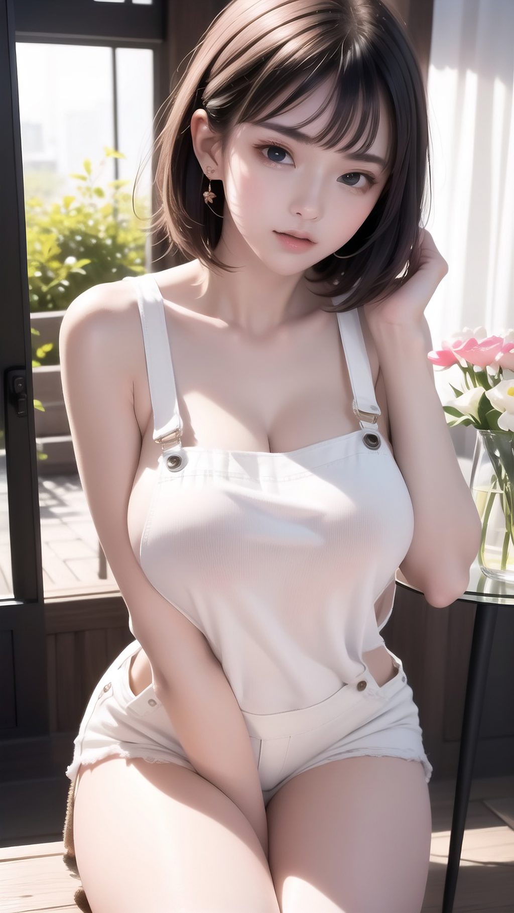 [AI绘画] 背带裤 [20P/74MB] AI美女-第2张