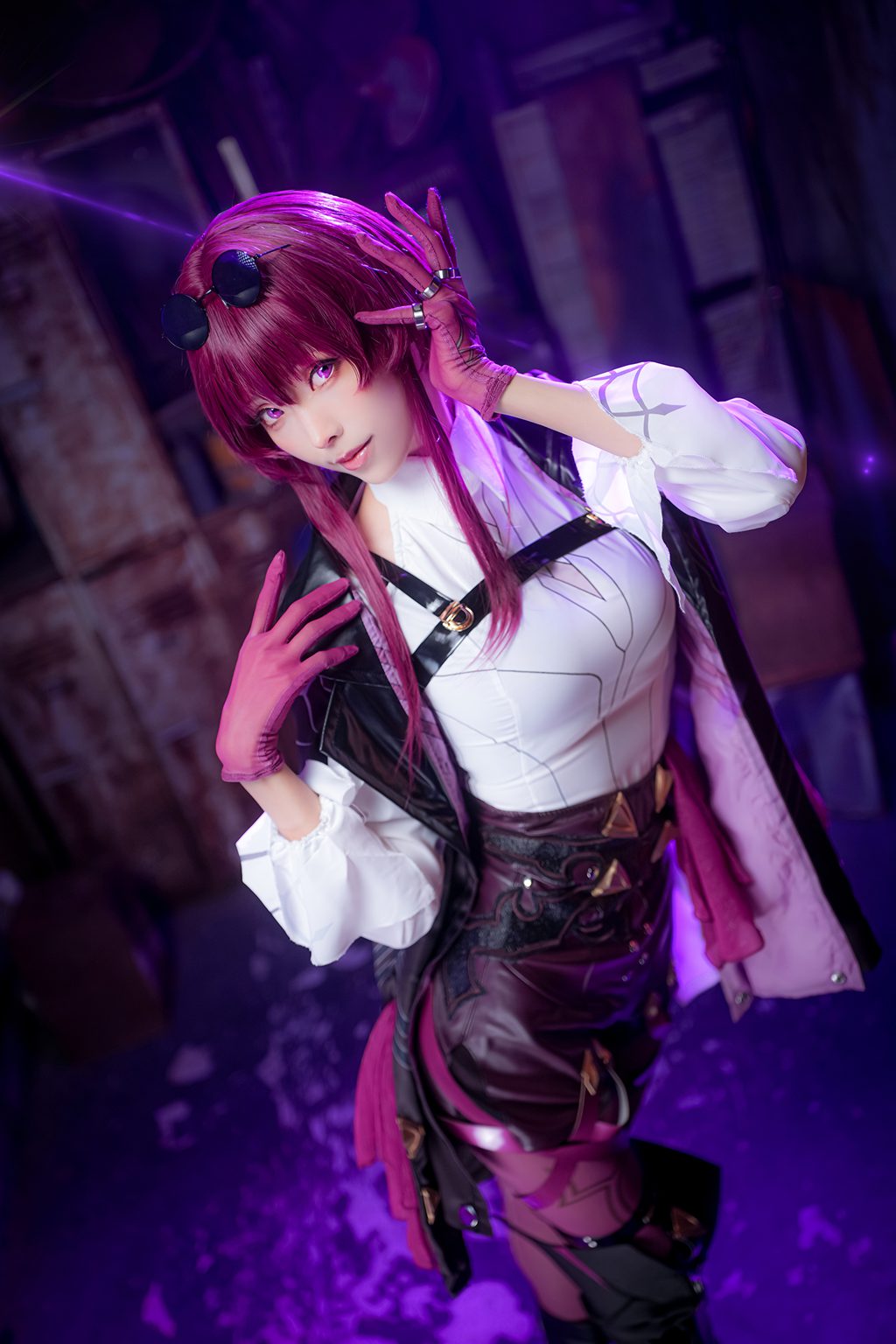 台湾Coser@ ElyEE子 2025年09月订阅 Kafka卡芙卡 [25P5V140MB] 网红写真-第4张