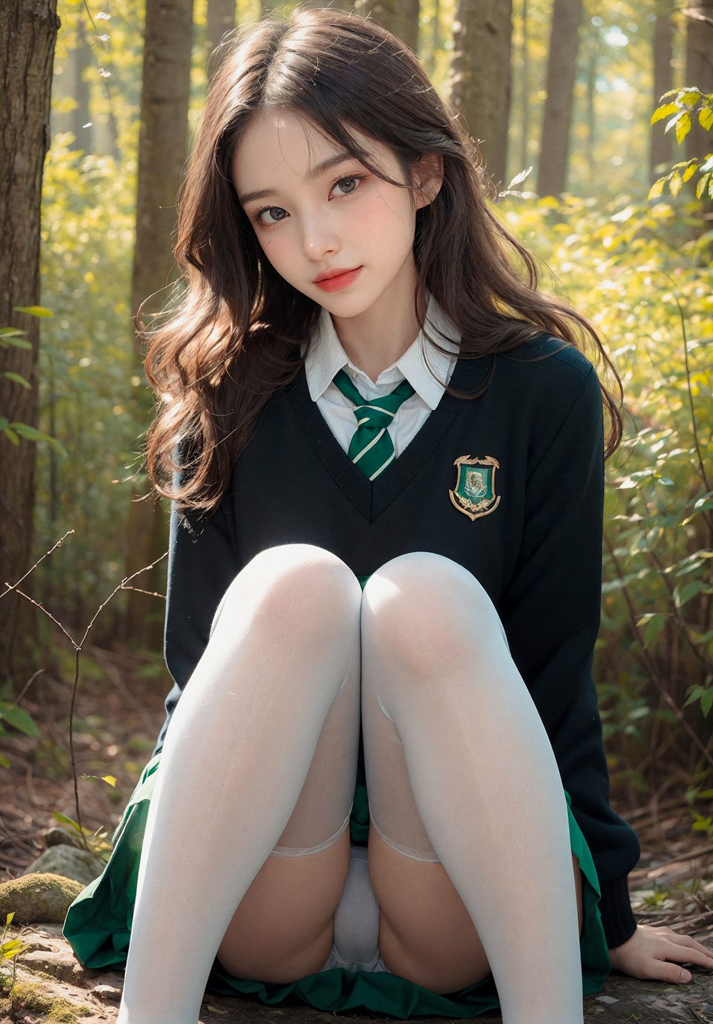 [AI绘画] 森林 [31P/159MB] AI美女-第1张