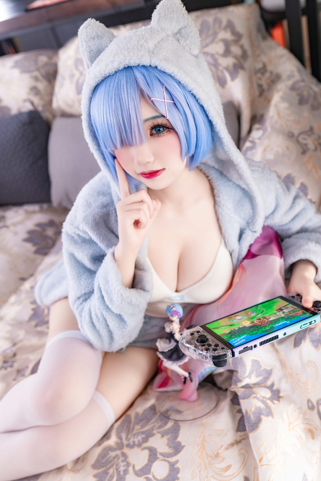 动漫博主@雪晴Astra 雷姆猫 [13P/167MB] 网红写真-第4张