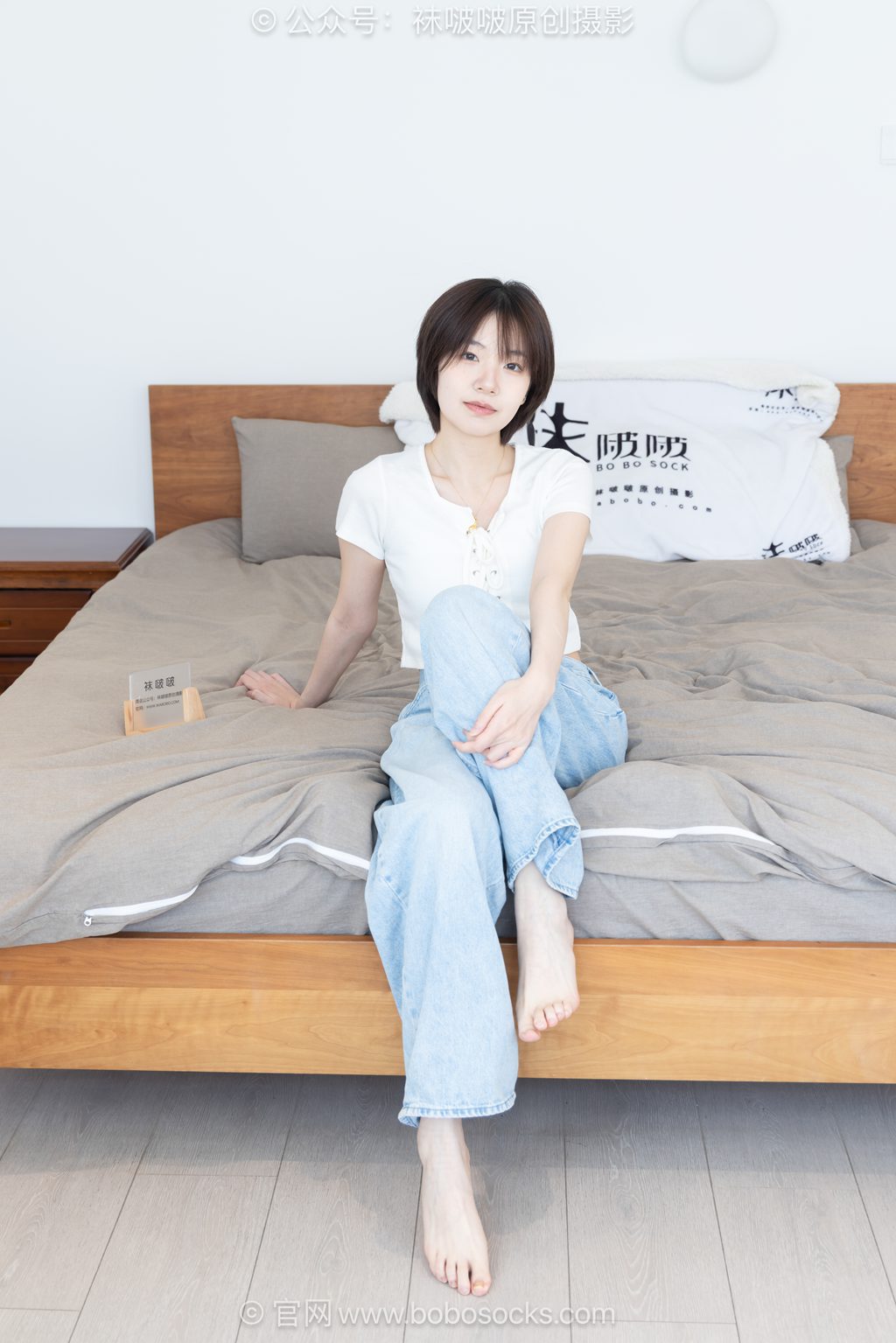 [BoBoSocks袜啵啵] NO.708 小甜豆 板鞋、纯白棉袜（高筒）[170P/1V/6.28GB] 年费专享-第4张