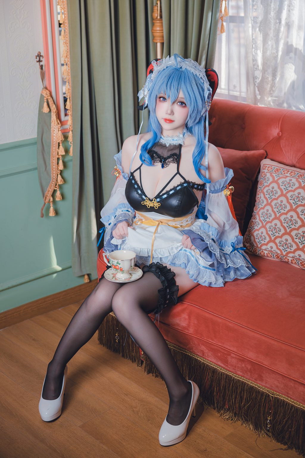 动漫博主@雪晴Astra 原神 甘雨女仆 [31P/1V/806MB] 网红写真-第4张