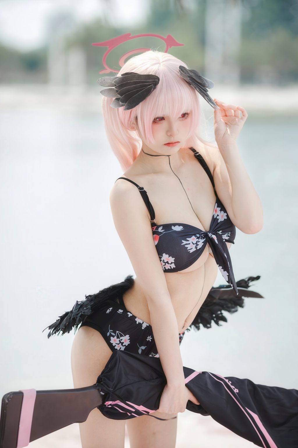 人气Coser@九柒喵 碧蓝航线 小春泳装 [27P/258MB] 网红写真-第4张