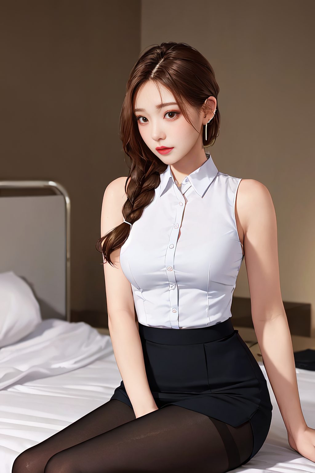 [AI绘画] 清纯美女的口罩范1 [75P/244MB] AI美女-第2张