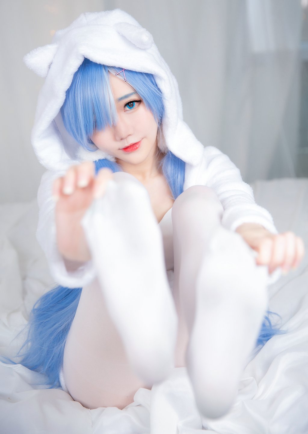 马来西亚妹纸@Sally Dorasnow Rem White Kitty [49P/282MB] 网红写真-第2张
