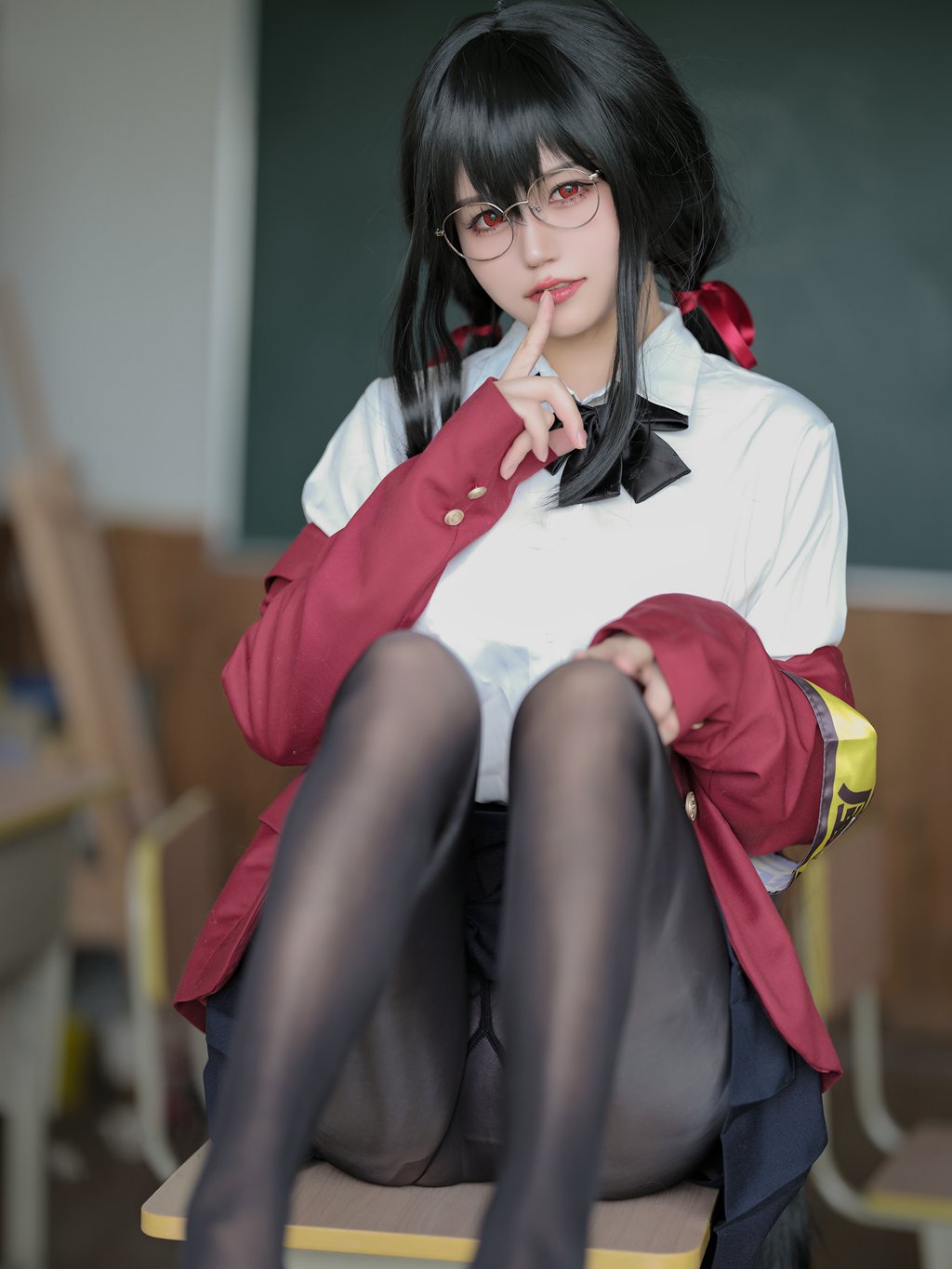 人气Coser@小仓千代 碧蓝航线 大凤JK[45P-122MB] 网红写真-第1张
