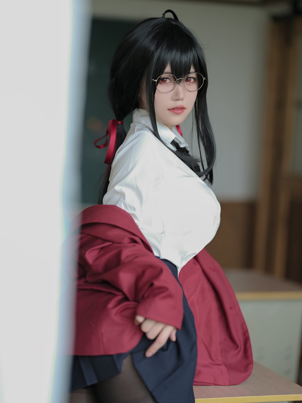 人气Coser@小仓千代 碧蓝航线 大凤JK[45P-122MB] 网红写真-第3张