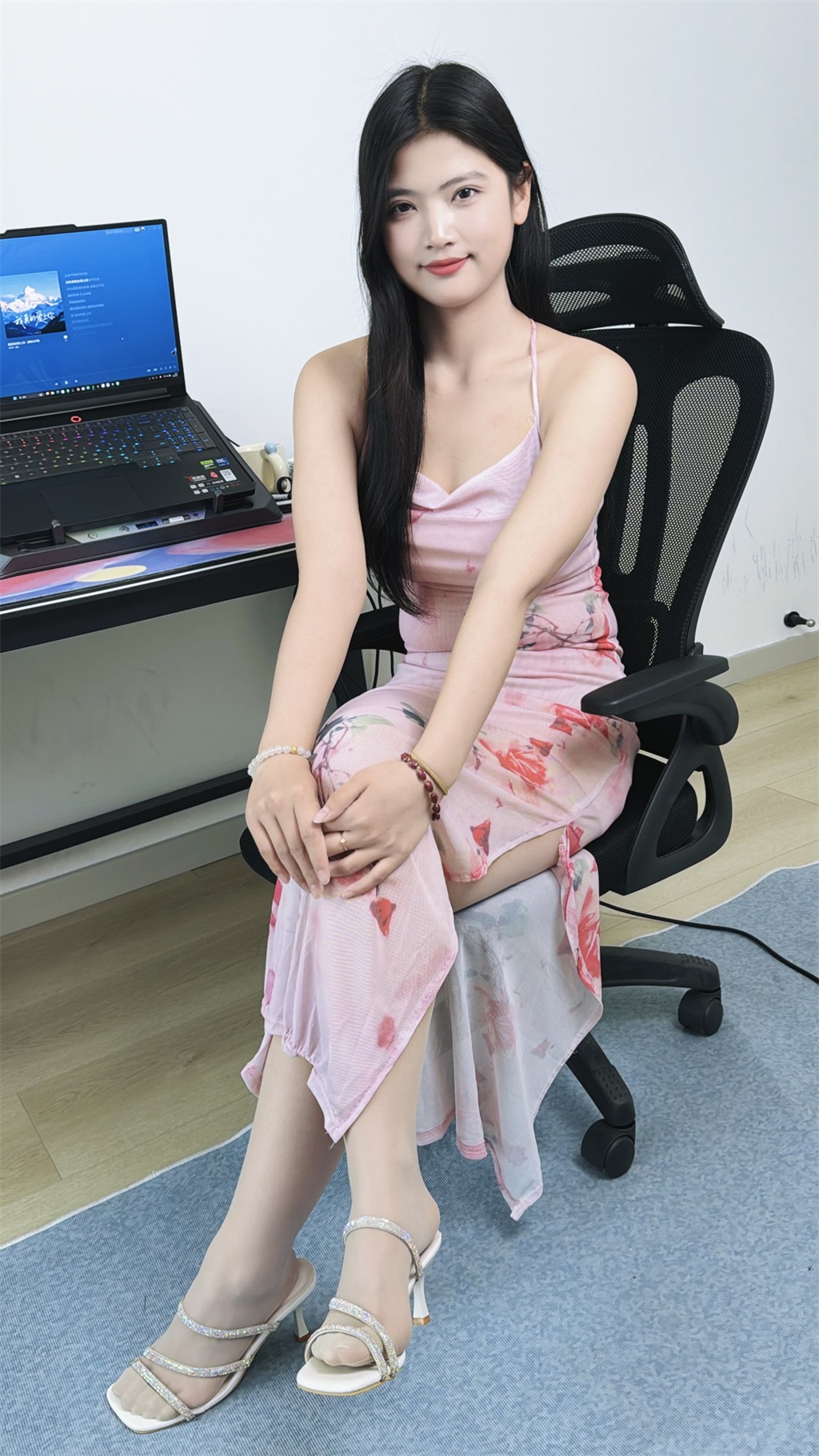 丝韵摄影 NO.3380 晨晨 纯欲风碎花吊带裙 [118P/1V/2.2GB] 丝韵摄影-第1张
