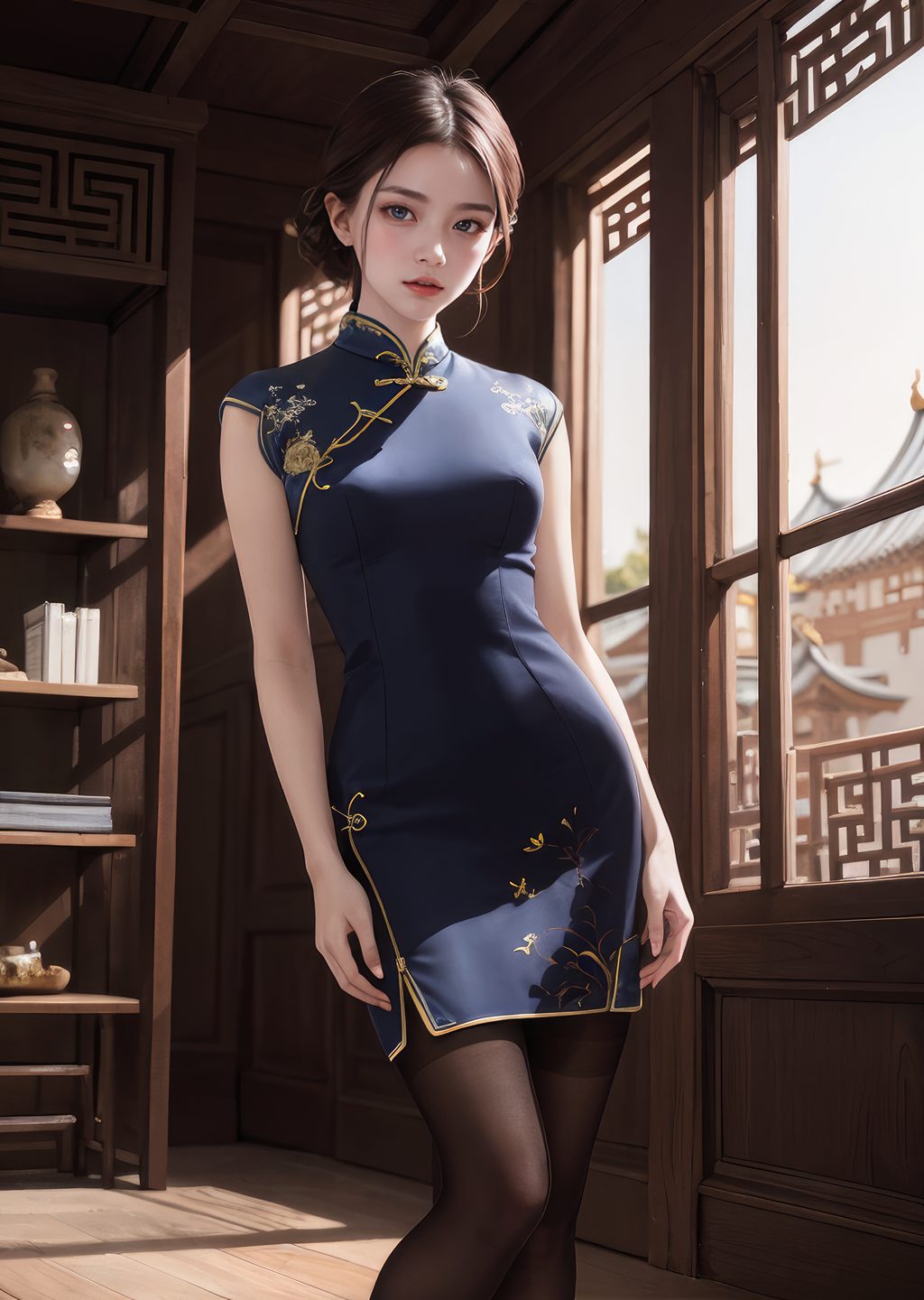 [AI绘画] 旗袍 [36P/449MB] AI美女-第2张