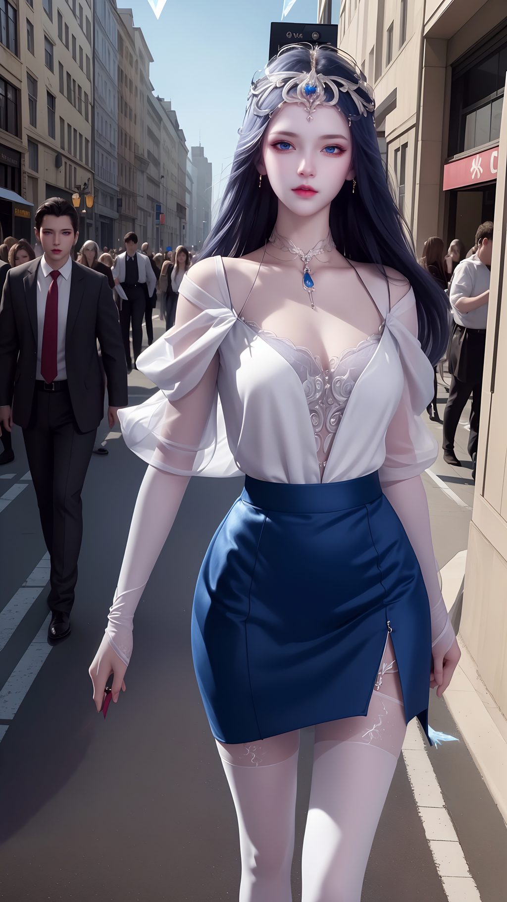 [AI绘画] 都市丽人波塞西 [66P/217MB] AI美女-第2张