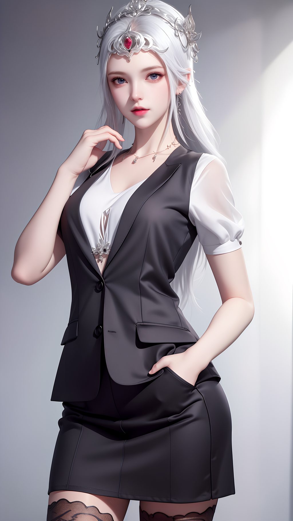 [AI绘画] 都市丽人波塞西 [66P/217MB] AI美女-第4张