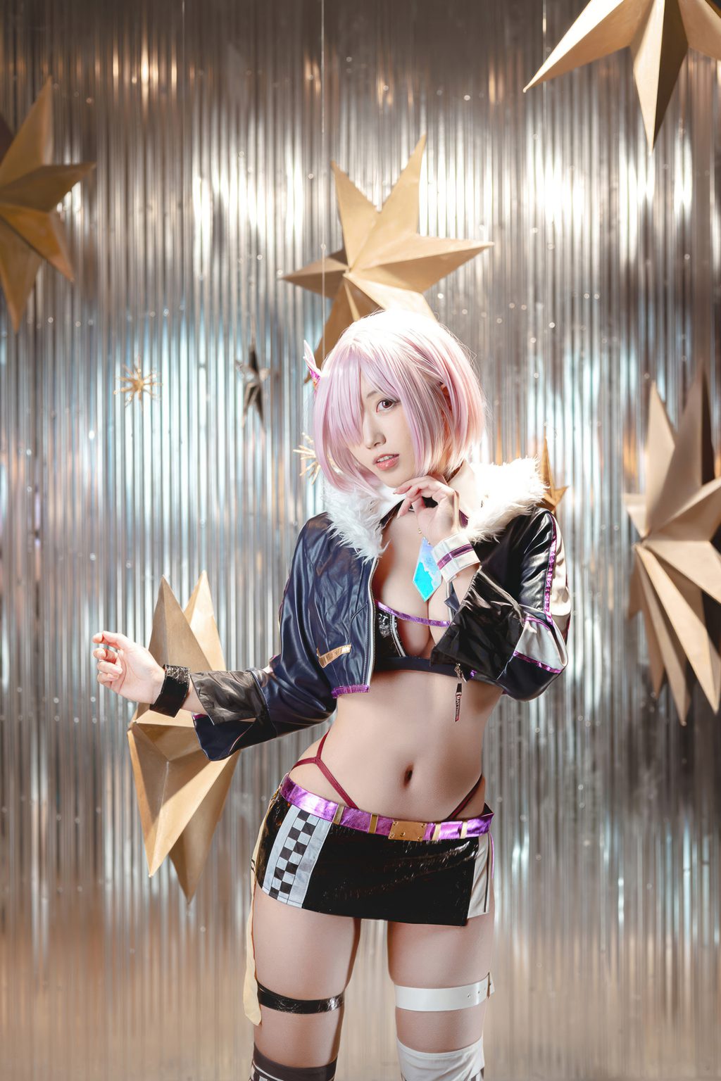 动漫博主@切切celia FGO 玛修赛车服 [23P/55MB] 网红写真-第1张