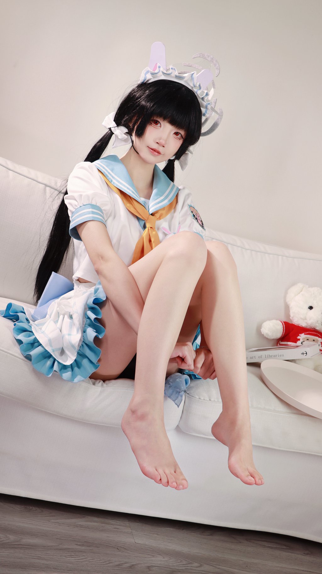 微博红人Coser@五更百鬼 JK女仆 [15P/291MB] 网红写真-第4张