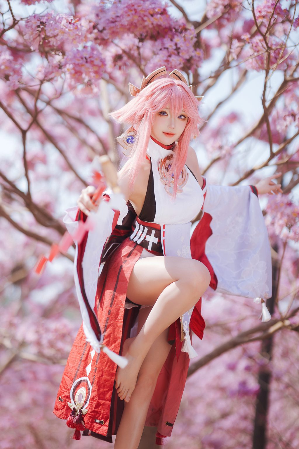 动漫Coser@瓜希酱 原神 八重神子 [20P/40MB] 网红写真-第2张
