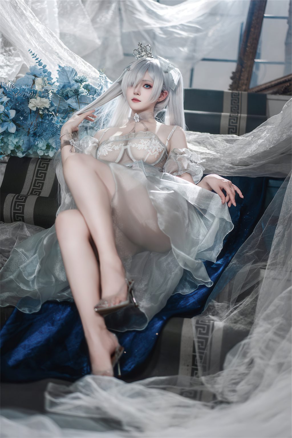 动漫博主@Natsuko_夏夏子 灰姑娘水晶公主Cinderella（NIKKE The Goddess of Victory） [95P/503MB] 网红写真-第2张