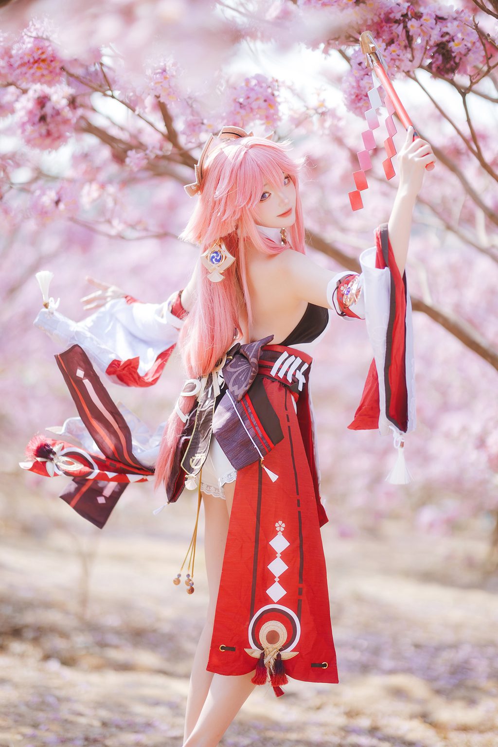 动漫Coser@瓜希酱 原神 八重神子 [20P/40MB] 网红写真-第3张