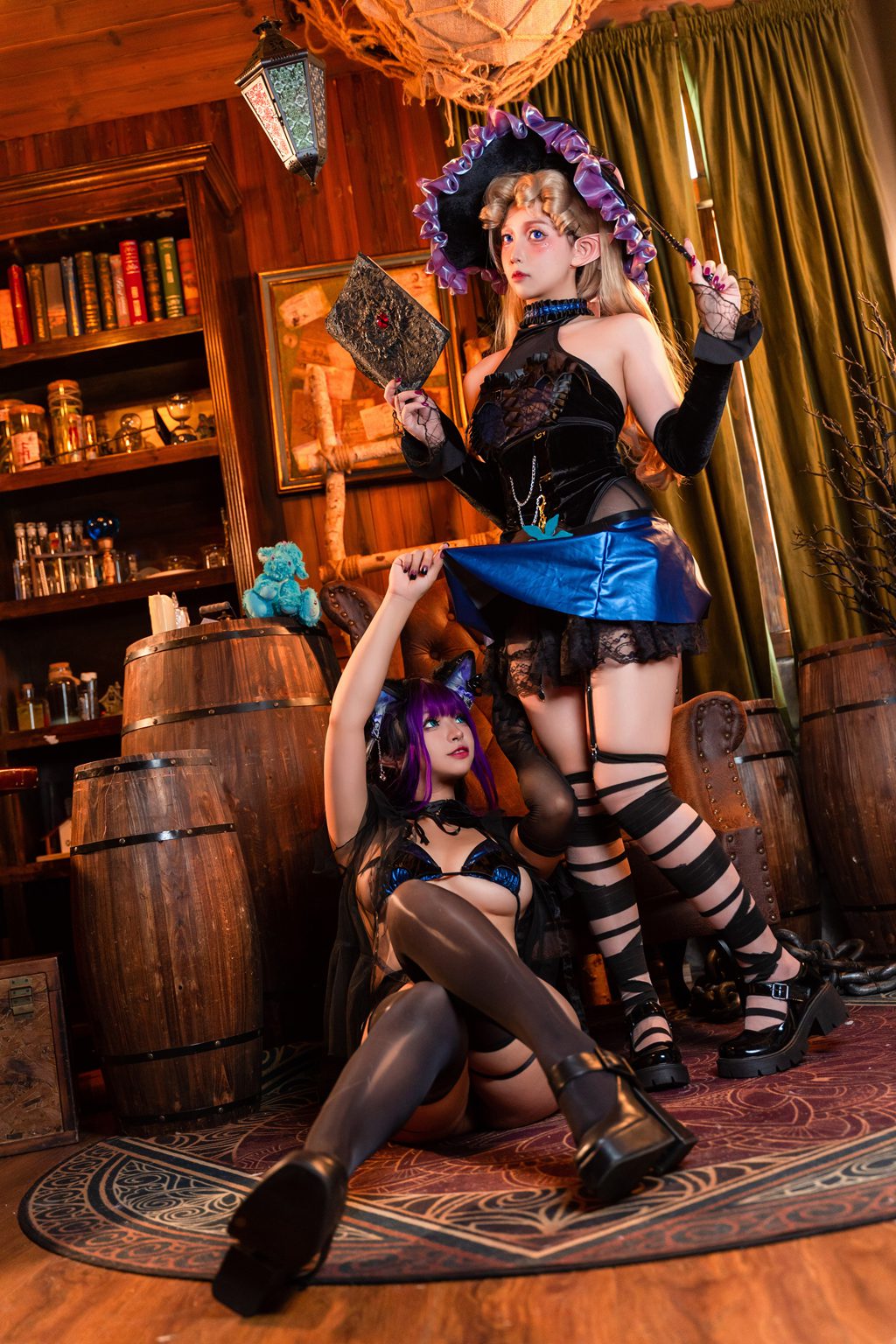 动漫博主@小和甜酒 魔女猫咪 (&橙风千雅) [118P/816MB] 网红写真-第3张