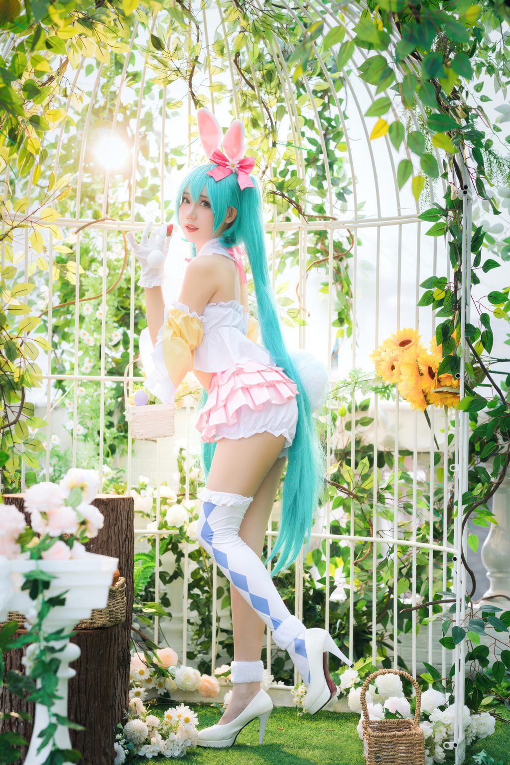 动漫博主@焖焖碳 初音未来 复活节兔子 [22P/104MB] 网红写真-第3张
