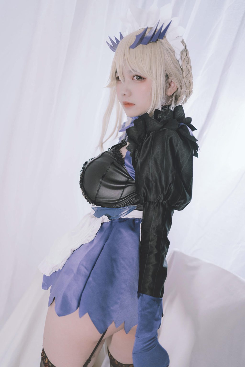 人气Coser@阿半今天很开心 FGO 黑枪呆女仆 [69P/374MB] 网红写真-第1张