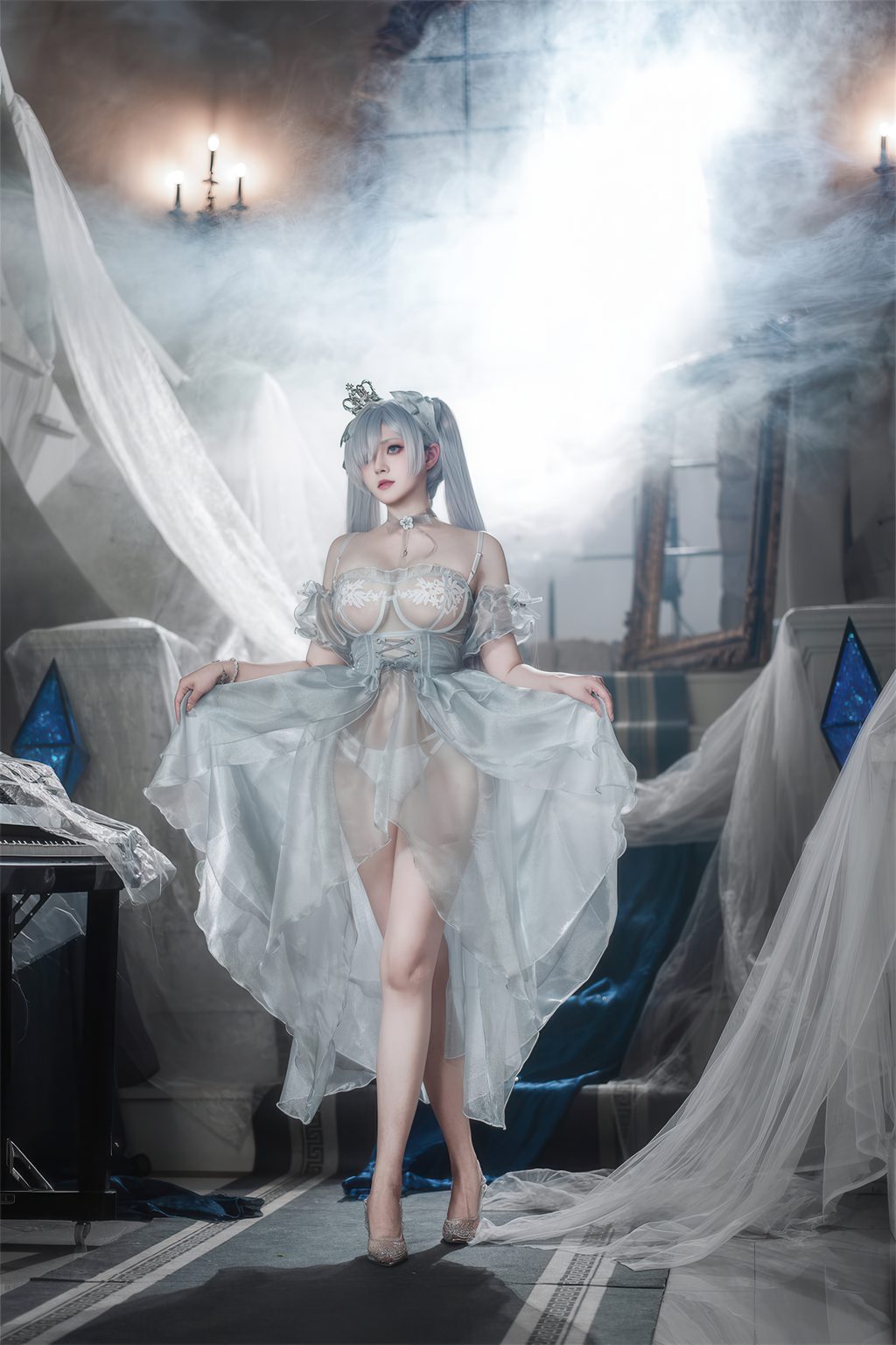 动漫博主@Natsuko_夏夏子 灰姑娘水晶公主Cinderella（NIKKE The Goddess of Victory） [95P/503MB] 网红写真-第4张
