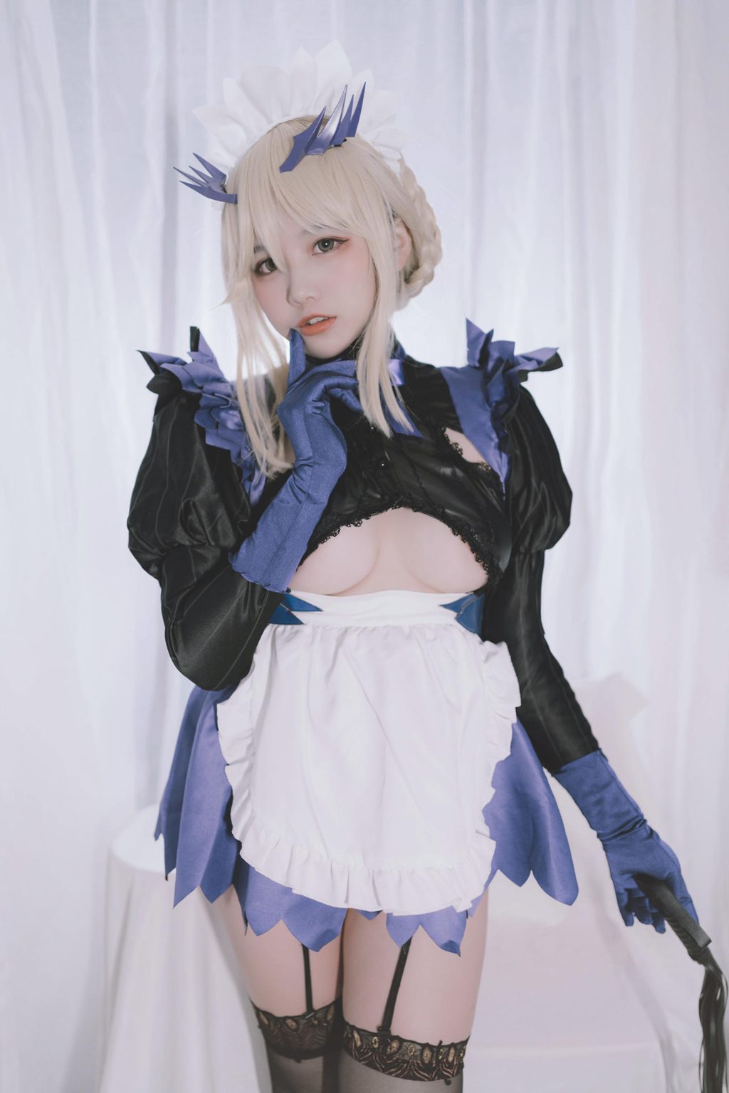 人气Coser@阿半今天很开心 FGO 黑枪呆女仆 [69P/374MB] 网红写真-第2张