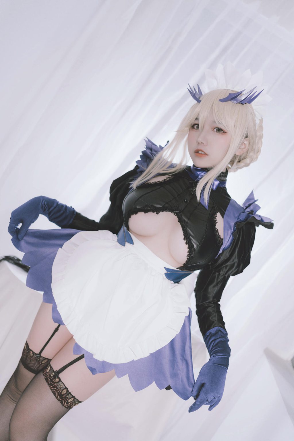 人气Coser@阿半今天很开心 FGO 黑枪呆女仆 [69P/374MB] 网红写真-第3张