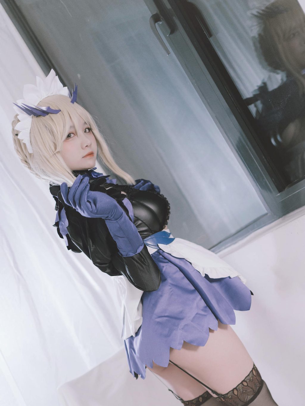 人气Coser@阿半今天很开心 FGO 黑枪呆女仆 [69P/374MB] 网红写真-第4张