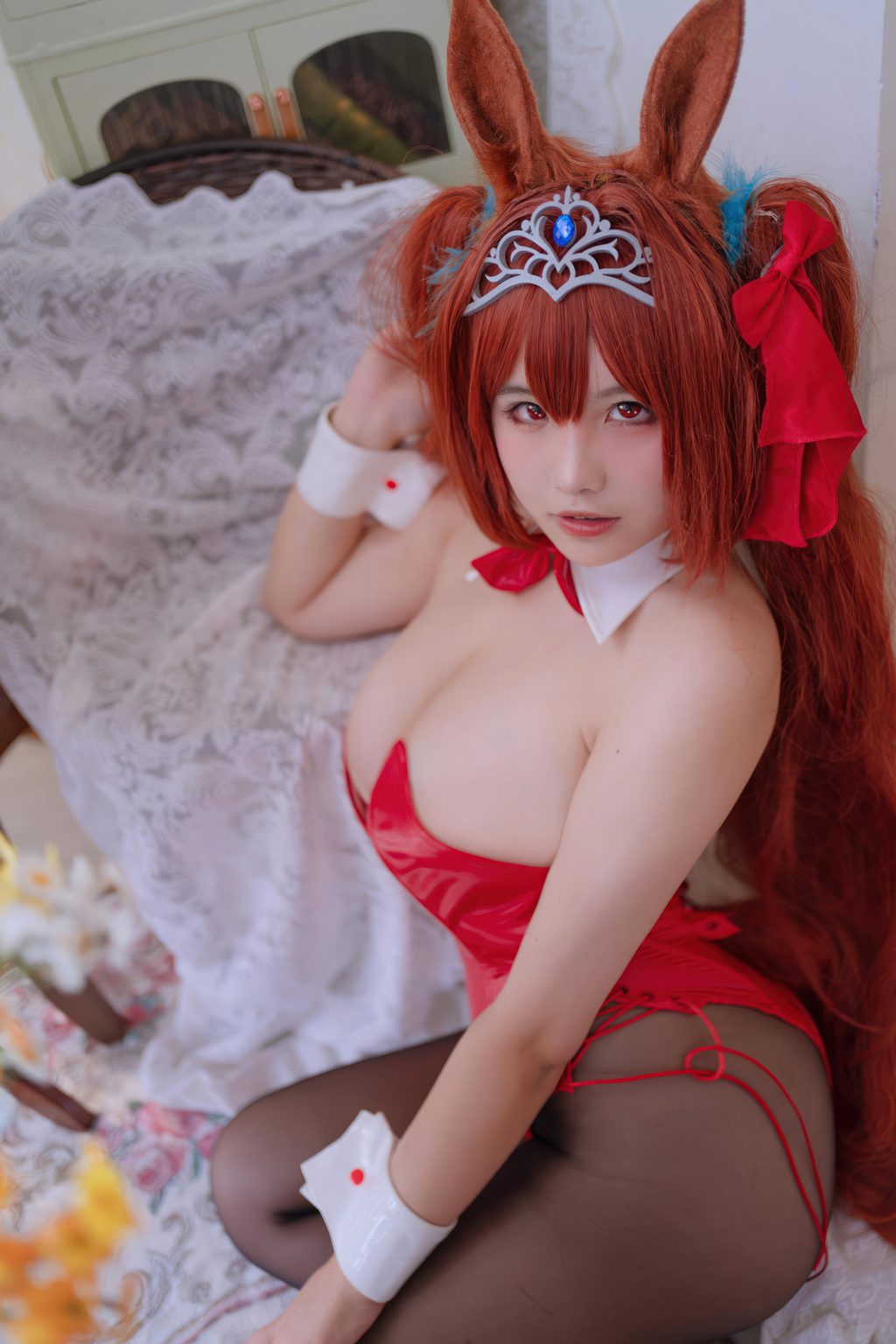人气Coser@阿半今天很开心 赛马娘 大和赤骥兔女郎 [35P/196MB] 网红写真-第4张