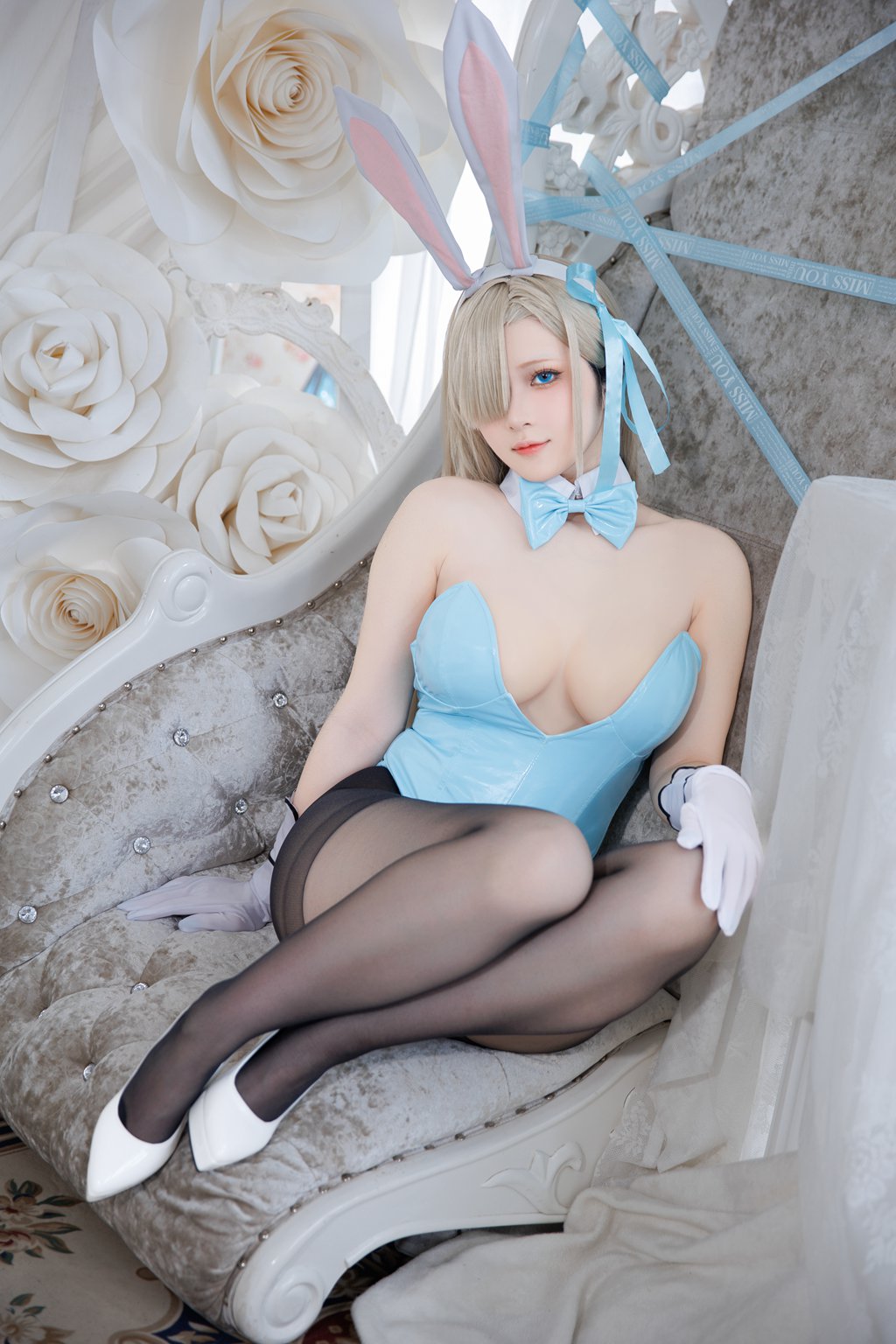 人气Coser@屿鱼 明日奈兔女郎 [22P/196MB] 网红写真-第2张