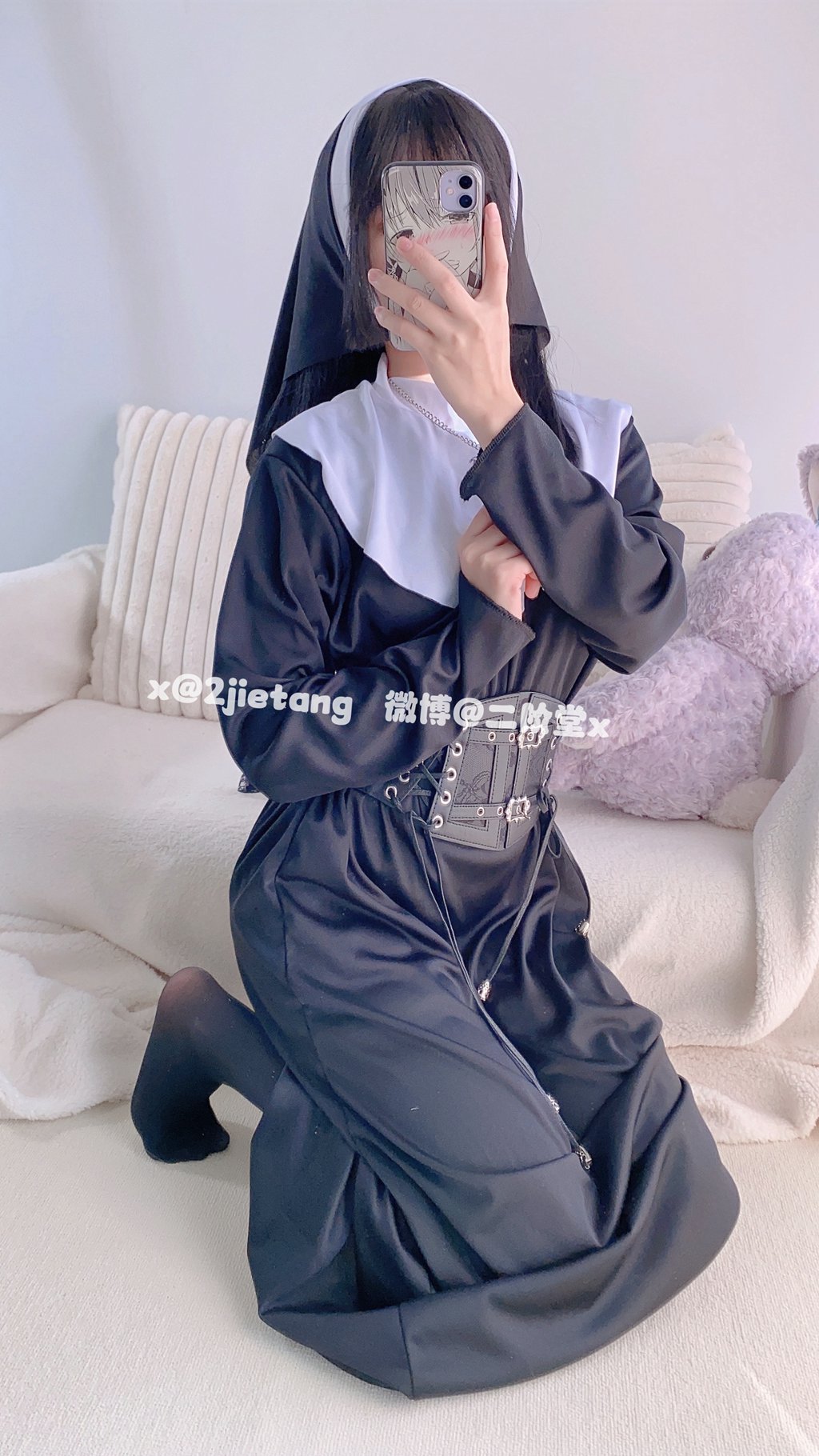 网紅Coser@二阶堂 (宅绘子) 修女[62P-2V-216.3M] 网红写真-第3张