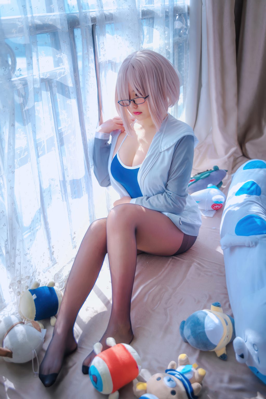 人气Coser@阿半今天很开心 玛修同人体操服 [20P/103MB] 网红写真-第2张
