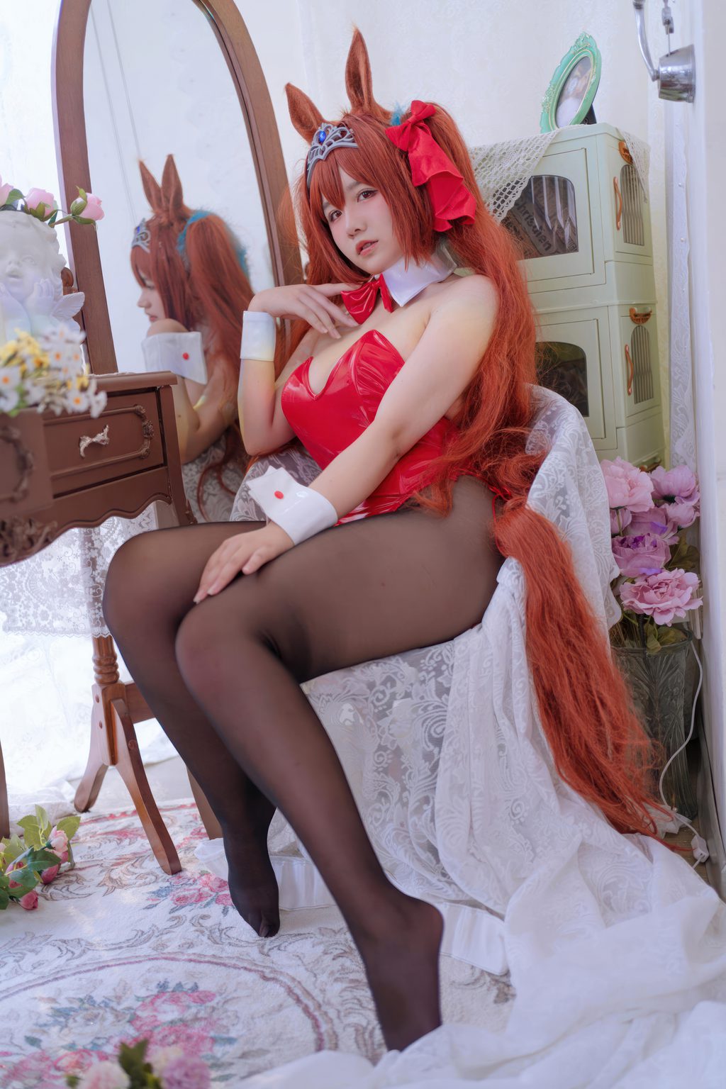 人气Coser@阿半今天很开心 赛马娘 大和赤骥兔女郎 [35P/196MB] 网红写真-第1张