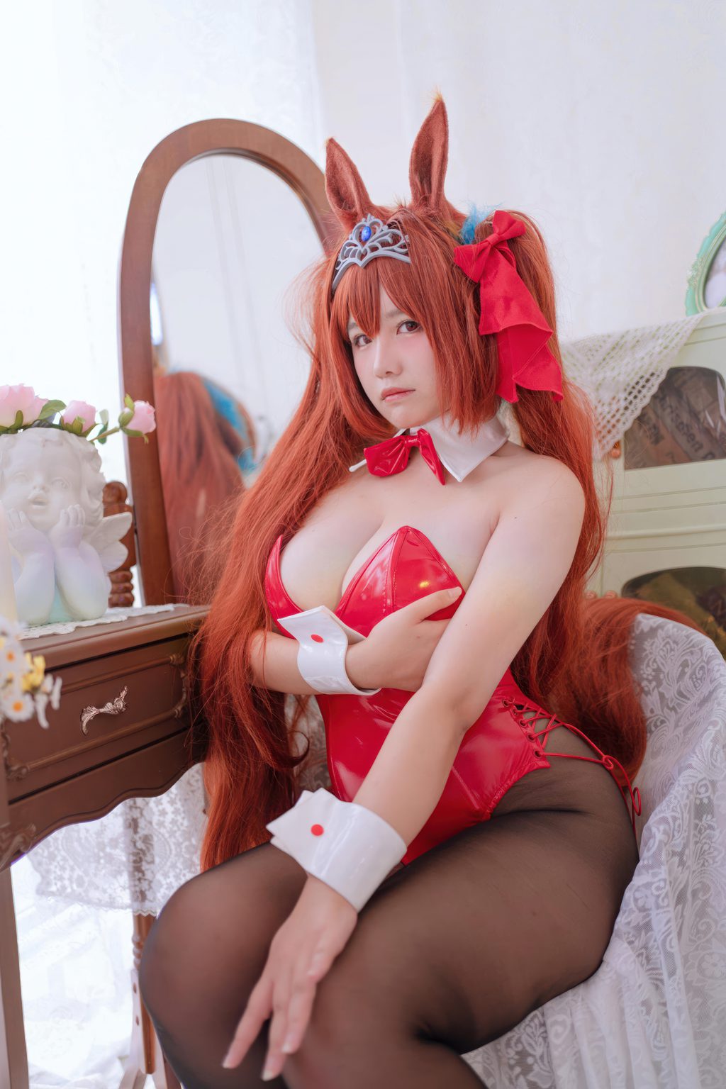 人气Coser@阿半今天很开心 赛马娘 大和赤骥兔女郎 [35P/196MB] 网红写真-第2张
