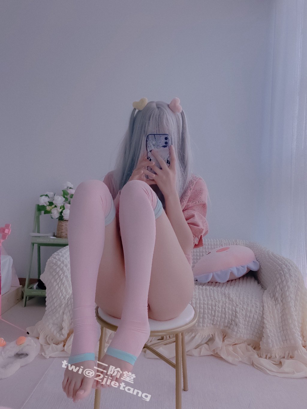 网紅Coser@二阶堂 (宅绘子) 今天是粉色[106P-69.9M] 网红写真-第4张