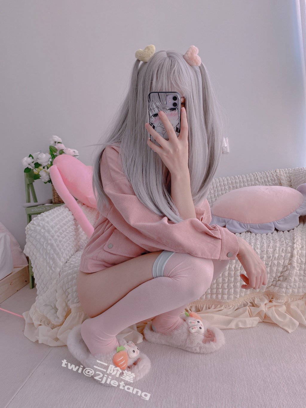 网紅Coser@二阶堂 (宅绘子) 今天是粉色[106P-69.9M] 网红写真-第2张