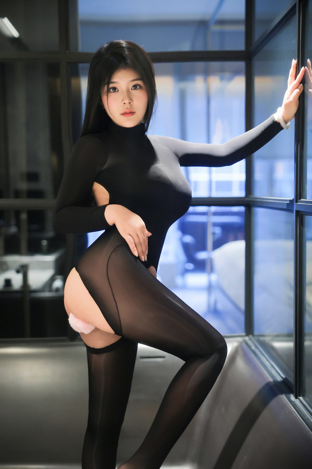 秀人模特@麦田 –内购无水印 透视黑丝[78P/487MB] 年费专享-第4张