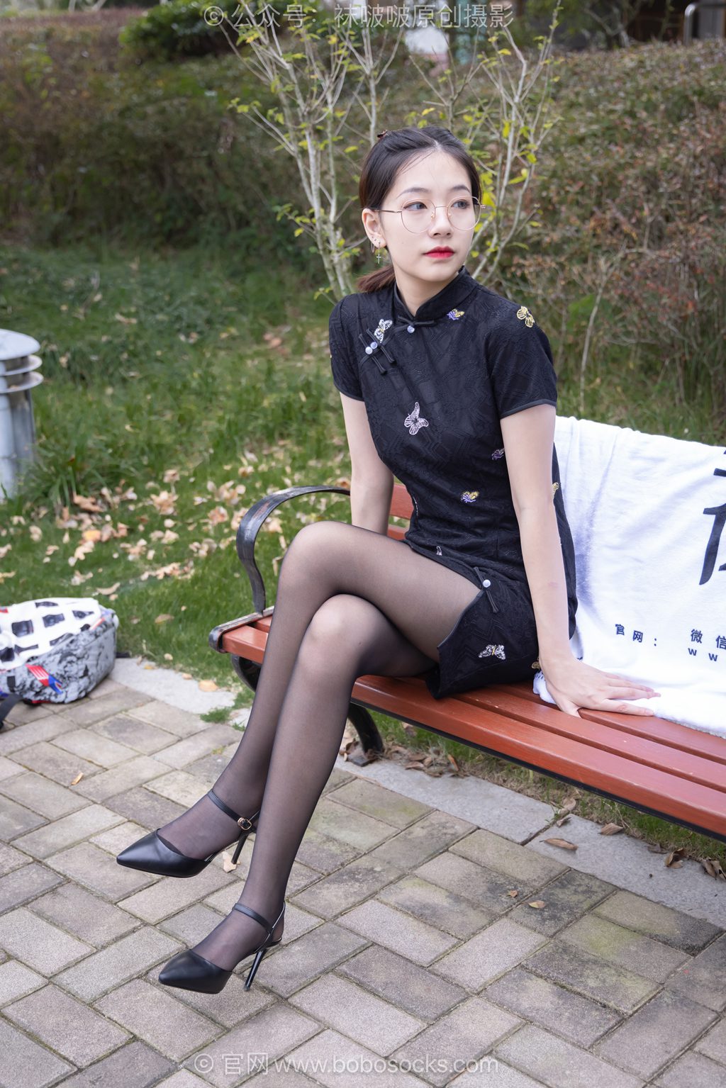 [BoBoSocks袜啵啵] NO.747 小甜豆-高跟鞋、薄黑丝、旗袍 [135P/1V/5.65GB] 年费专享-第2张