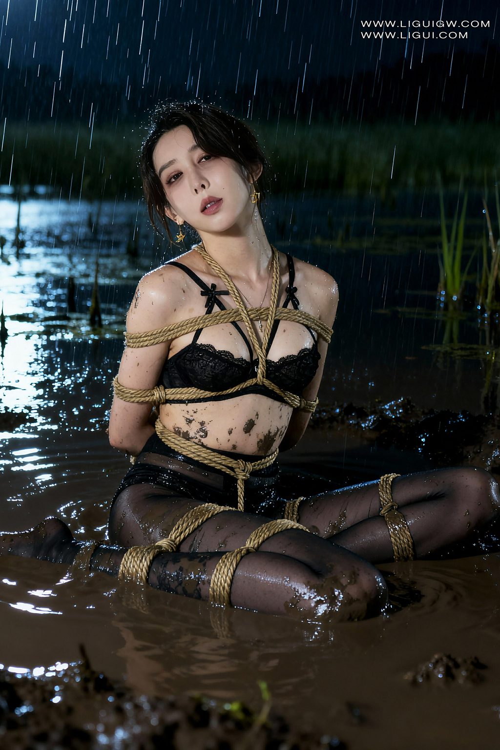 [Ligui丽柜] 2026.07.03 泥沼蛇缚，紧缠娇躯 (AI) Tuzi [56P/97MB] Ligui丽柜-第2张