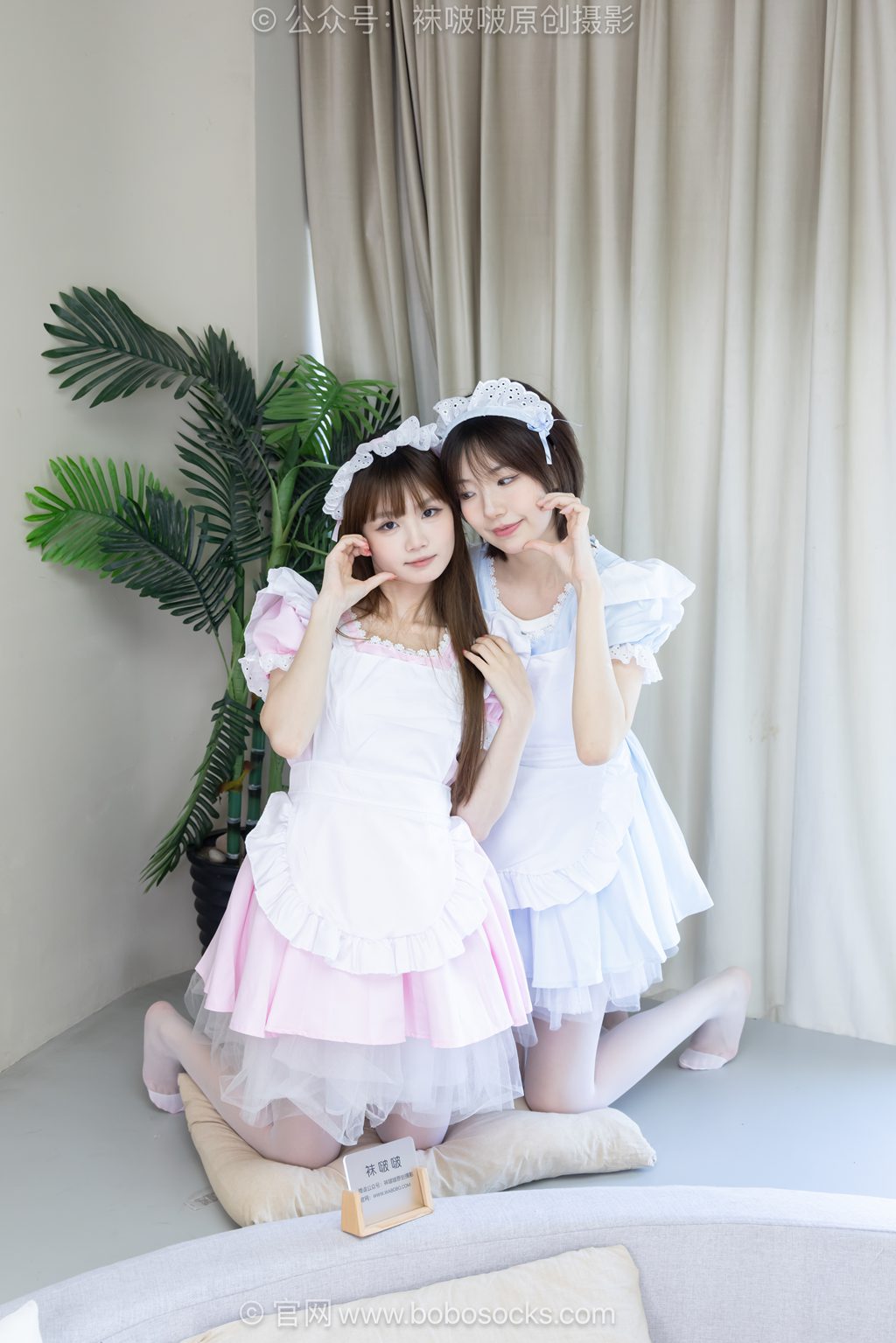 [BoBoSocks袜啵啵] NO.745 小甜豆&甜甜圈-女仆装、皮鞋、薄白丝 [160P/1V/5.87GB] 年费专享-第4张