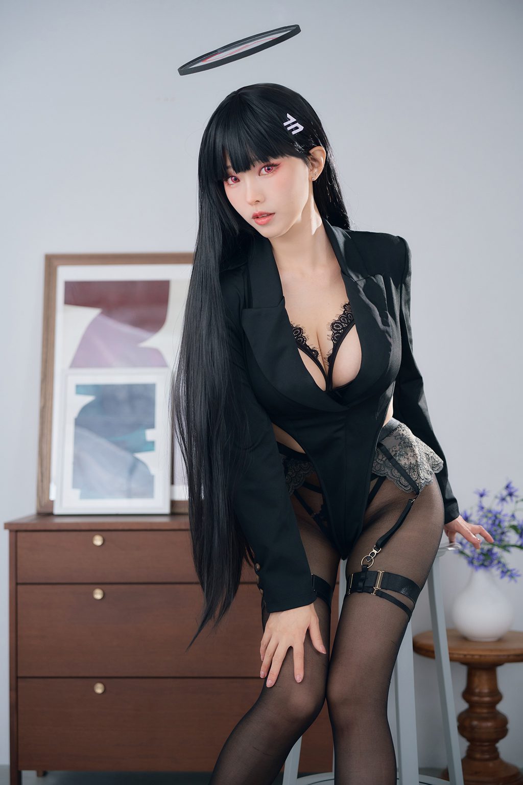 台湾Coser@ ElyEE子【Rio Secret Lingerie】莉音・秘密吊帶 [37P72MB] 网红写真-第3张