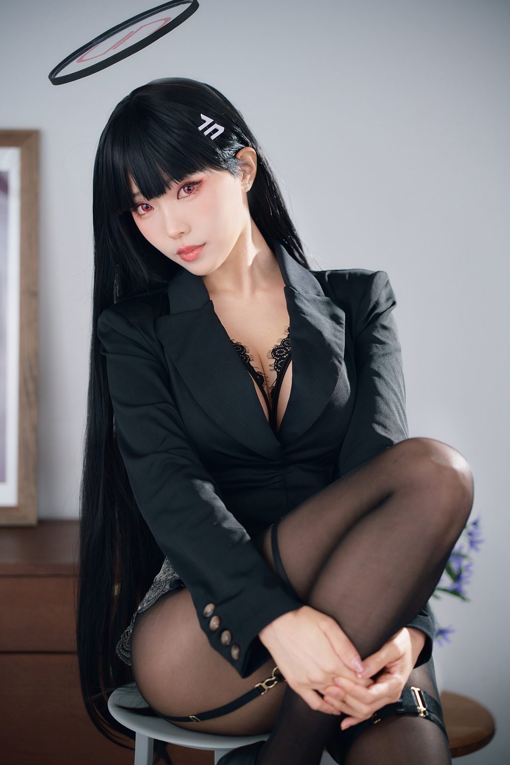 台湾Coser@ ElyEE子【Rio Secret Lingerie】莉音・秘密吊帶 [37P72MB] 网红写真-第4张