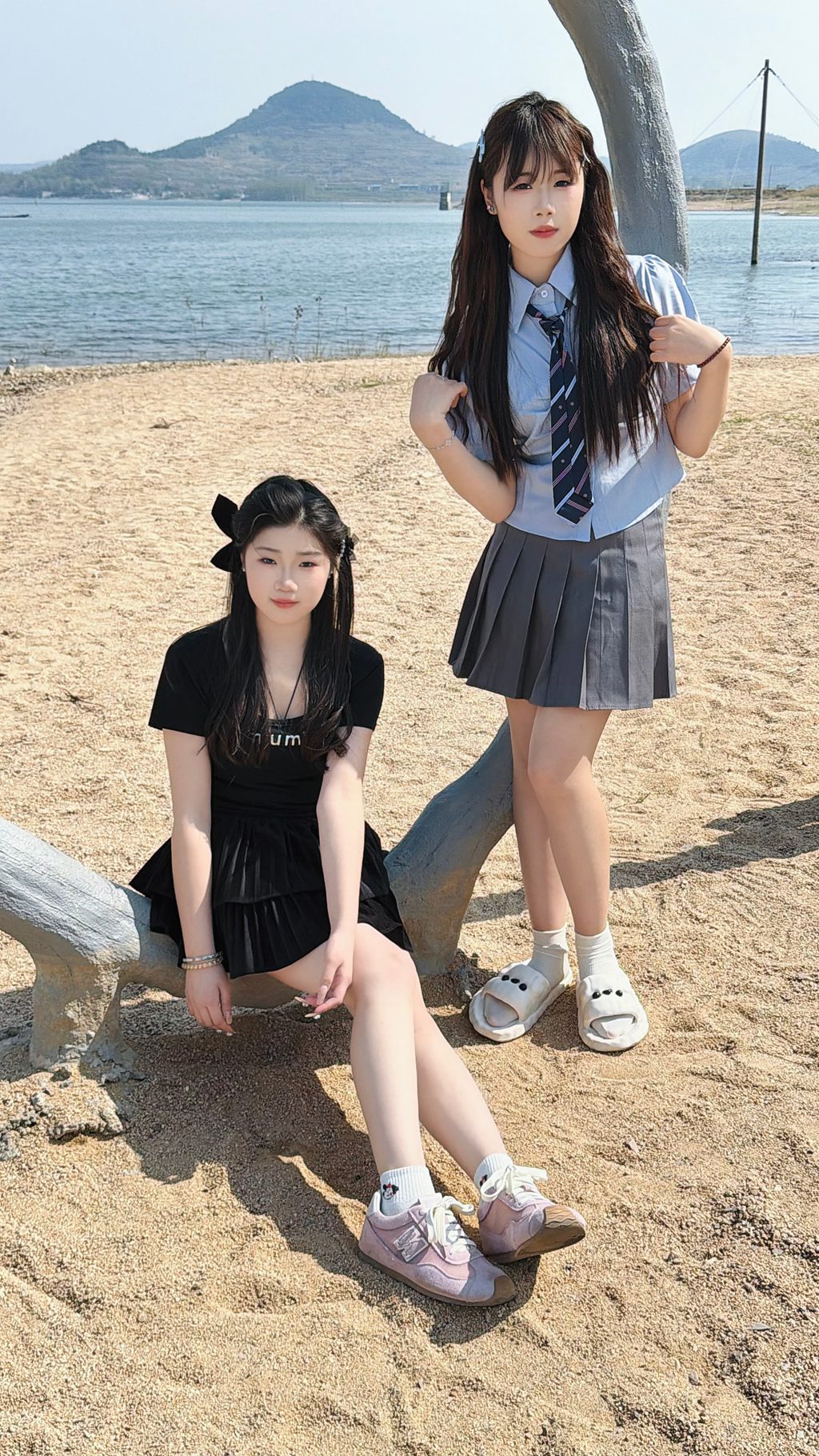 丝韵摄影 NO.3451 蛋蛋桃子姐妹花 蛋蛋清新蓝系 [120P/1V/3.82G] 丝韵摄影-第2张