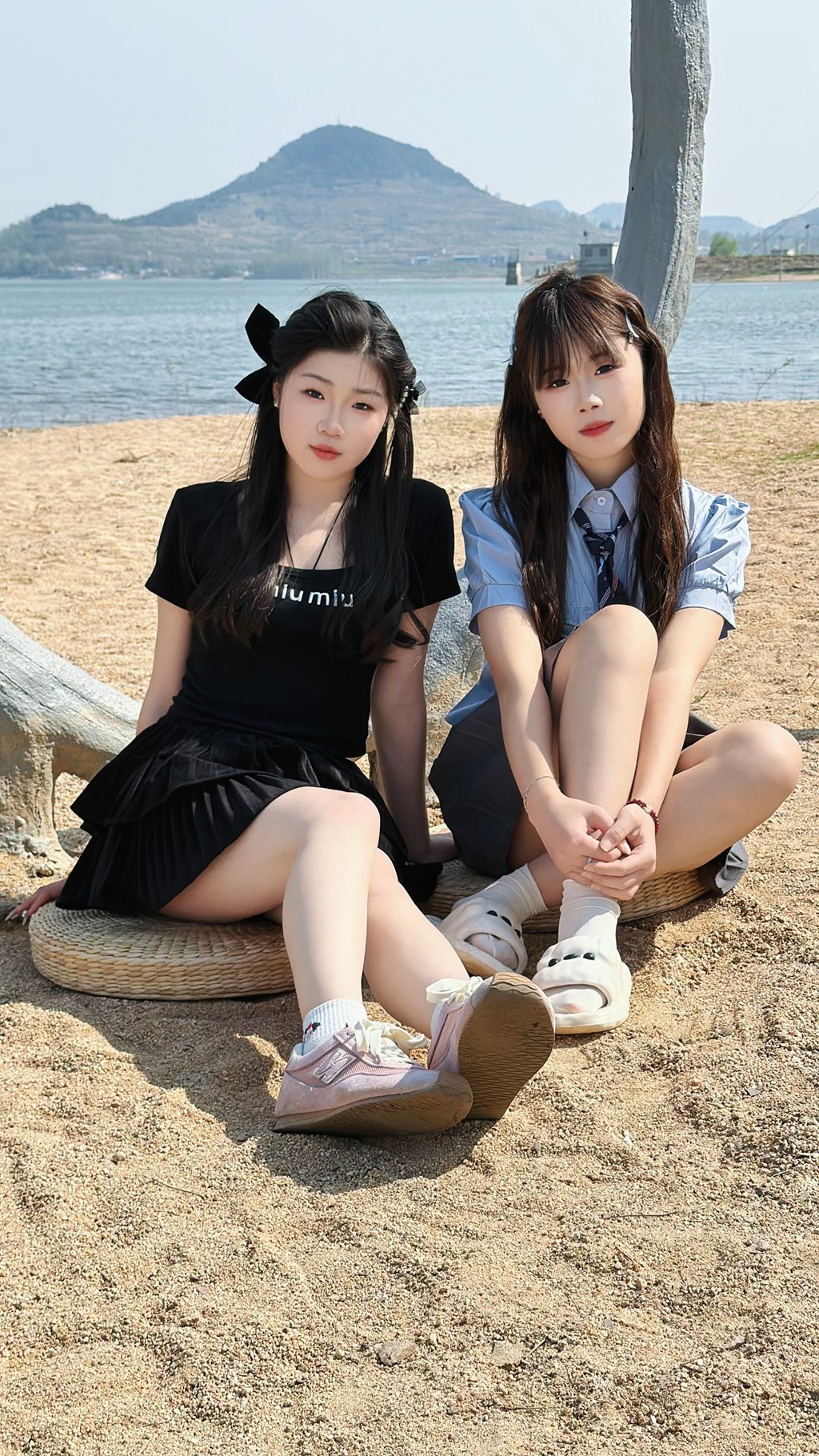 丝韵摄影 NO.3451 蛋蛋桃子姐妹花 蛋蛋清新蓝系 [120P/1V/3.82G] 丝韵摄影-第3张